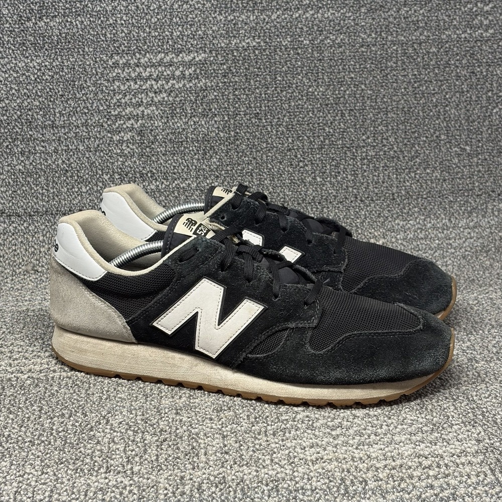 New Balance 520 U520AG Men's Size 12 D Phantom Black Cream Suede Retro Sneakers
